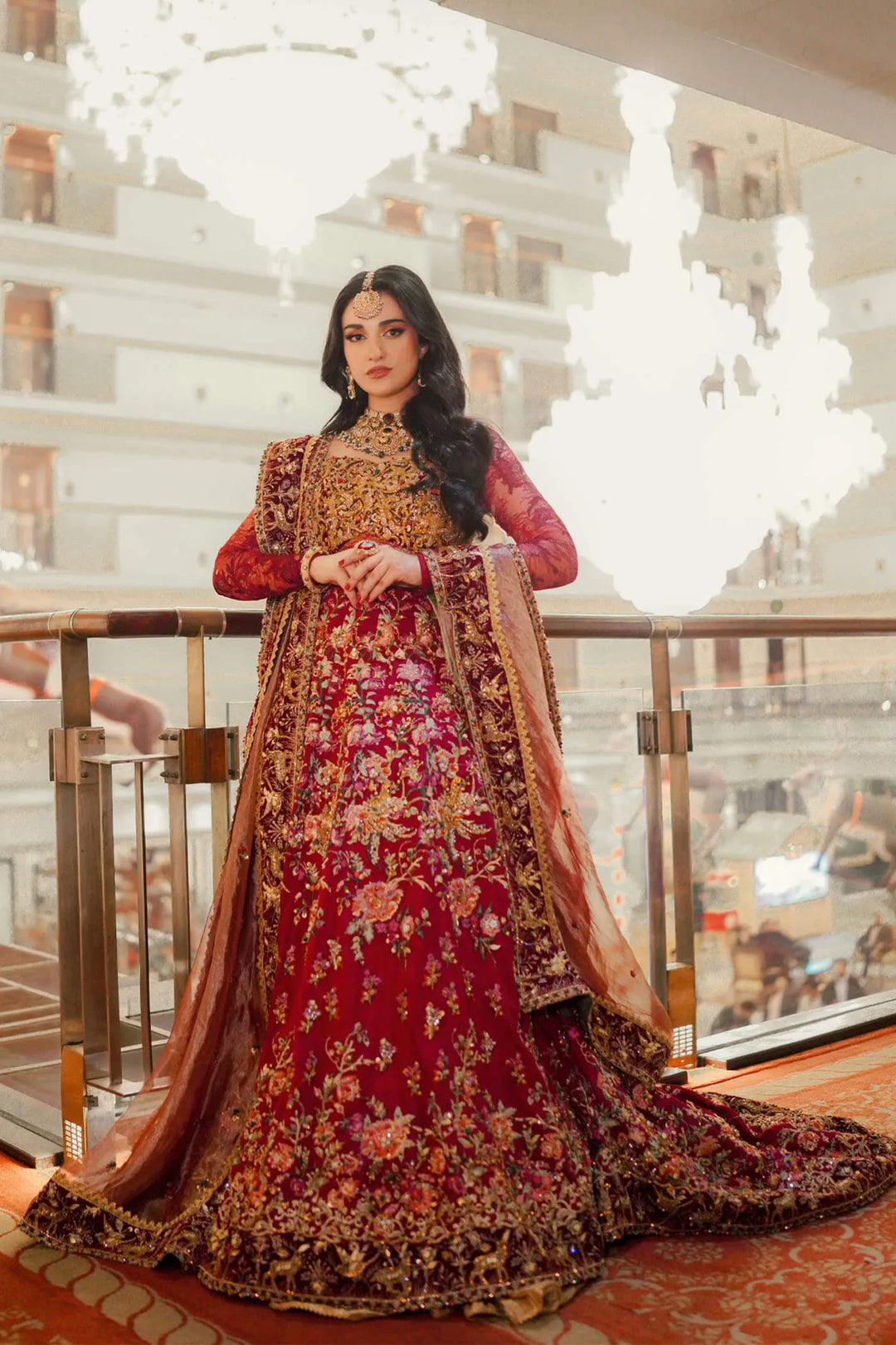 sarah khan dresses design Meeras - Sarah khan exudes modesty and elegance in our beautifully handcrafted ensemble Emerald Garden